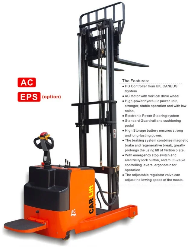Electric Reach Stacker CARLIFT Type NRS